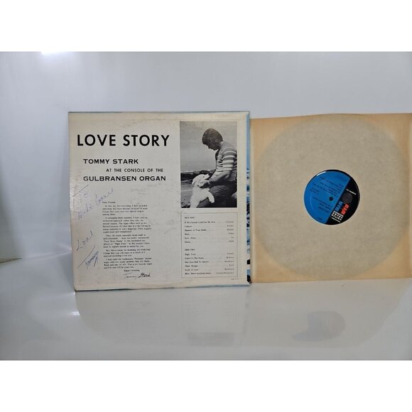 Rare Signed Tommy Stark 'Love Story' 1973 United Sound-Organ Jazz Lounge Vinyl - Picture 2 of 7